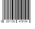 Barcode Image for UPC code 0021130419104