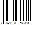 Barcode Image for UPC code 0021130602315