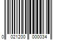 Barcode Image for UPC code 0021200000034