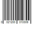 Barcode Image for UPC code 0021200010309