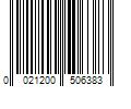 Barcode Image for UPC code 0021200506383. Product Name: 3M 96273 Sealant, 600 mL, SausaPack, Black, Polyurethane Base