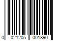 Barcode Image for UPC code 0021205001890