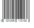 Barcode Image for UPC code 0021205112138