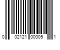 Barcode Image for UPC code 002121000051