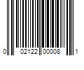 Barcode Image for UPC code 002122000081