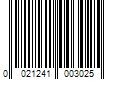 Barcode Image for UPC code 0021241003025