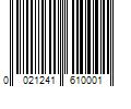 Barcode Image for UPC code 0021241610001