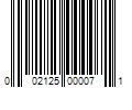 Barcode Image for UPC code 002125000071