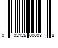 Barcode Image for UPC code 002125000088