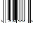 Barcode Image for UPC code 002126000070