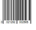 Barcode Image for UPC code 0021292002565