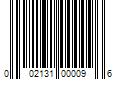 Barcode Image for UPC code 002131000096