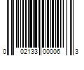 Barcode Image for UPC code 002133000063