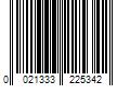 Barcode Image for UPC code 0021333225342