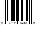 Barcode Image for UPC code 002134002509