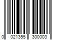 Barcode Image for UPC code 00213553000001