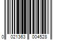 Barcode Image for UPC code 0021363004528