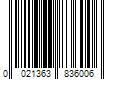 Barcode Image for UPC code 0021363836006