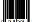 Barcode Image for UPC code 002138000051