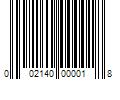 Barcode Image for UPC code 002140000018