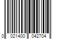 Barcode Image for UPC code 0021400042704