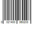 Barcode Image for UPC code 0021400060203