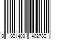 Barcode Image for UPC code 0021400402782