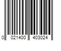 Barcode Image for UPC code 0021400403024