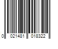 Barcode Image for UPC code 0021481018322