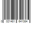 Barcode Image for UPC code 0021481641384