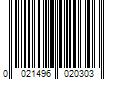 Barcode Image for UPC code 0021496020303