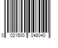 Barcode Image for UPC code 0021500048040