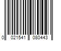 Barcode Image for UPC code 0021541080443