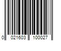 Barcode Image for UPC code 0021603100027