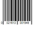 Barcode Image for UPC code 0021613001949