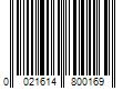 Barcode Image for UPC code 0021614800169