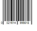 Barcode Image for UPC code 0021614999818