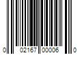 Barcode Image for UPC code 002167000060