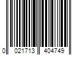 Barcode Image for UPC code 0021713404749