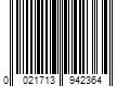 Barcode Image for UPC code 0021713942364