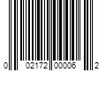 Barcode Image for UPC code 002172000062