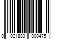 Barcode Image for UPC code 0021883000475