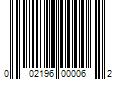 Barcode Image for UPC code 002196000062