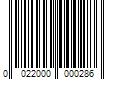 Barcode Image for UPC code 0022000000286