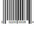 Barcode Image for UPC code 002200000354