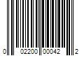 Barcode Image for UPC code 002200000422