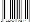 Barcode Image for UPC code 0022000005144