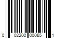 Barcode Image for UPC code 002200000651