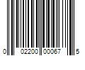 Barcode Image for UPC code 002200000675