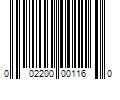 Barcode Image for UPC code 002200001160